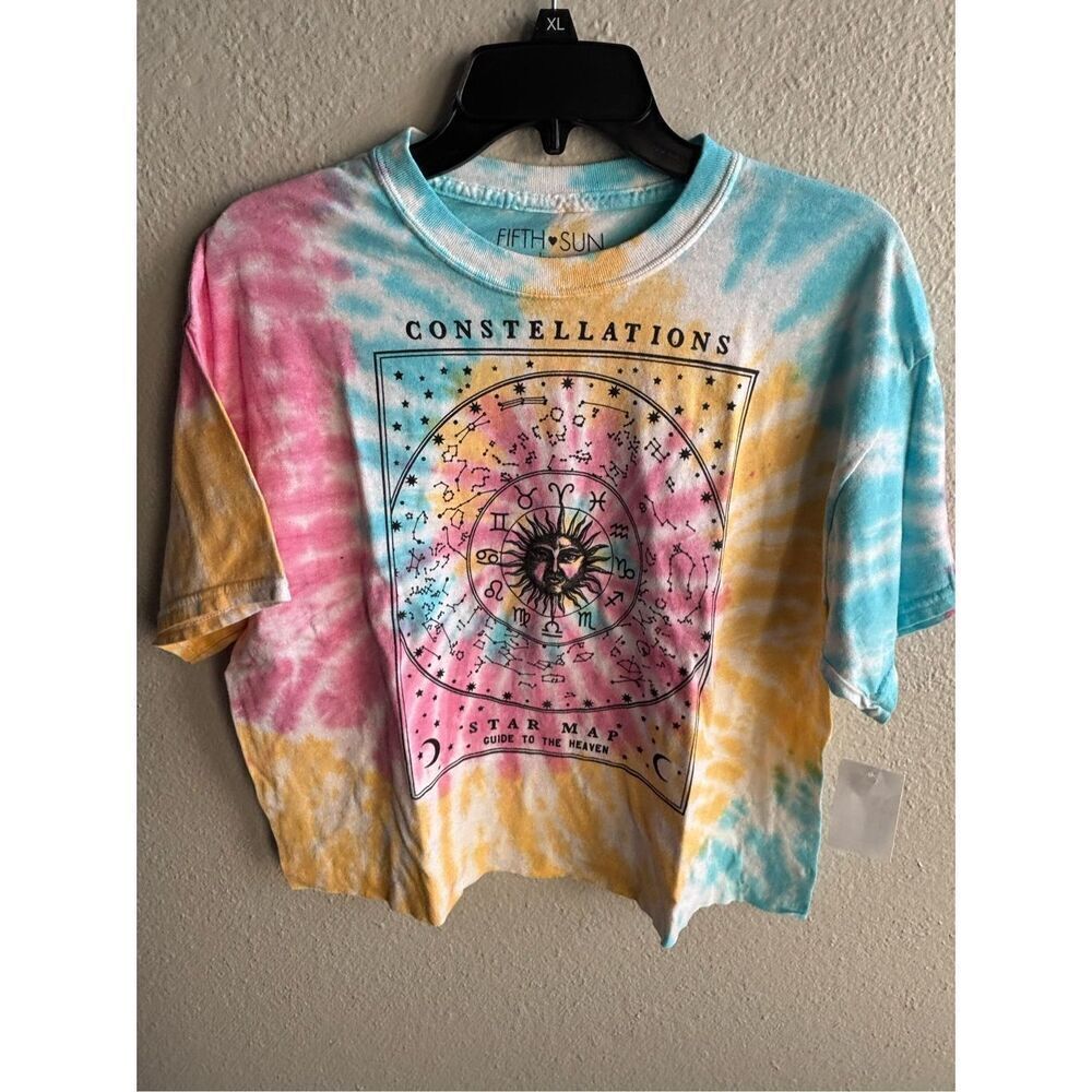 ❤️Fifth Sun Cropped Tie Dye Tee